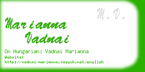 marianna vadnai business card